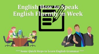 Some Quick Steps to Learn English Grammar