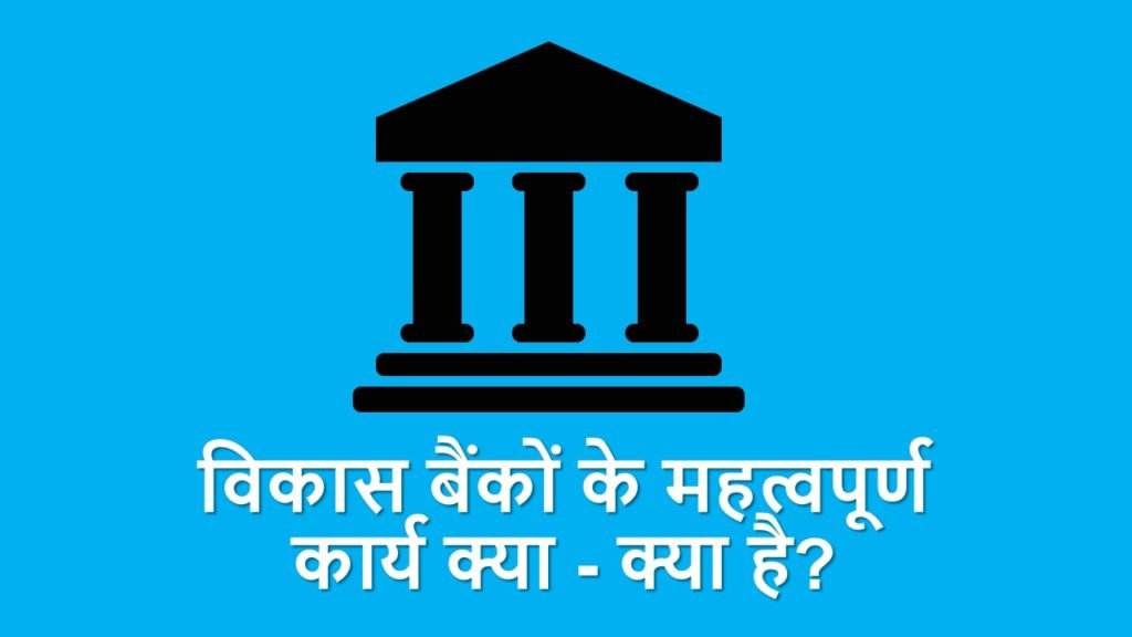 विकास बैंकों के महत्वपूर्ण कार्य क्या - क्या है - ilearnlot