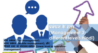 प्रबंधन के स्तर (Management 3 different levels Hindi)