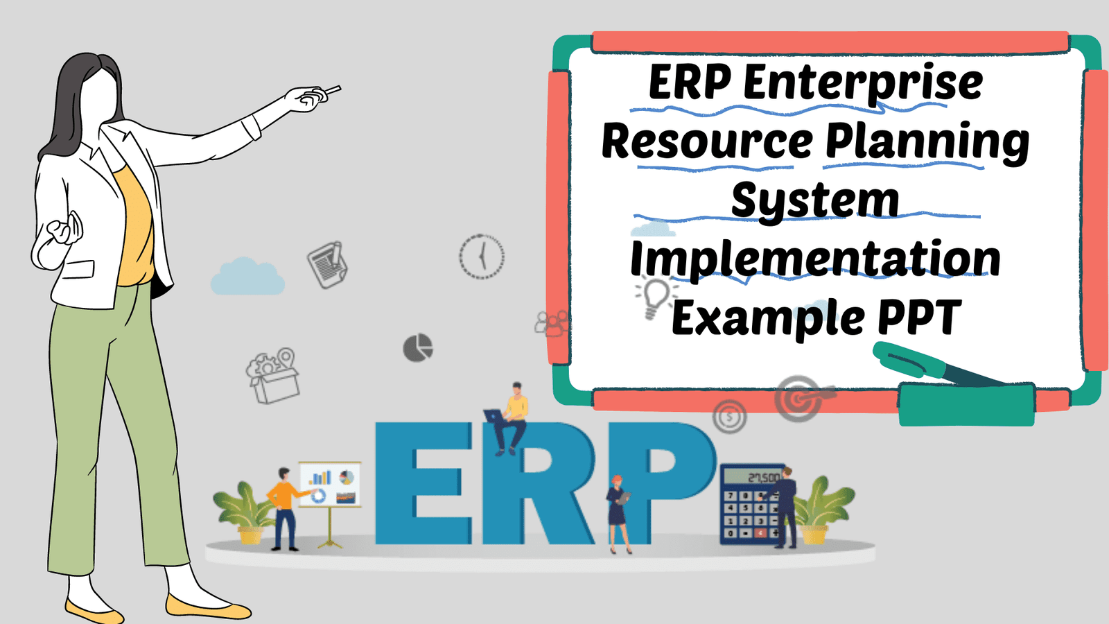 ERP Enterprise Resource Planning System Implementation Example PPT Image