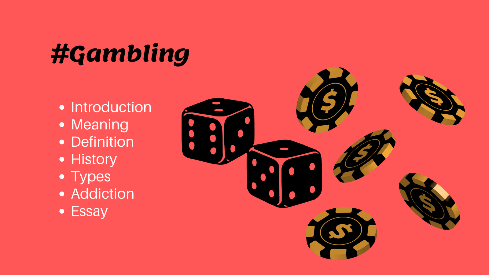 Gambling Meaning Definition Addiction Essay Image