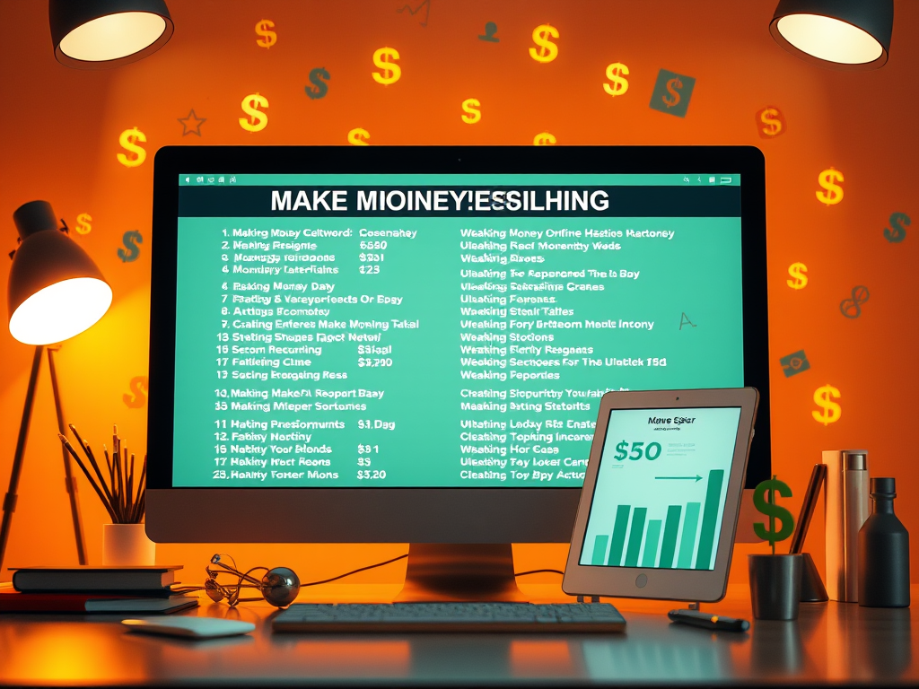 100 Make Money Online Keywords for SEO