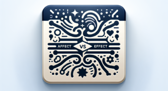 Difference between Affect vs Effect