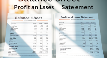 Differences Between Balance Sheet v Profit and Loss Statement