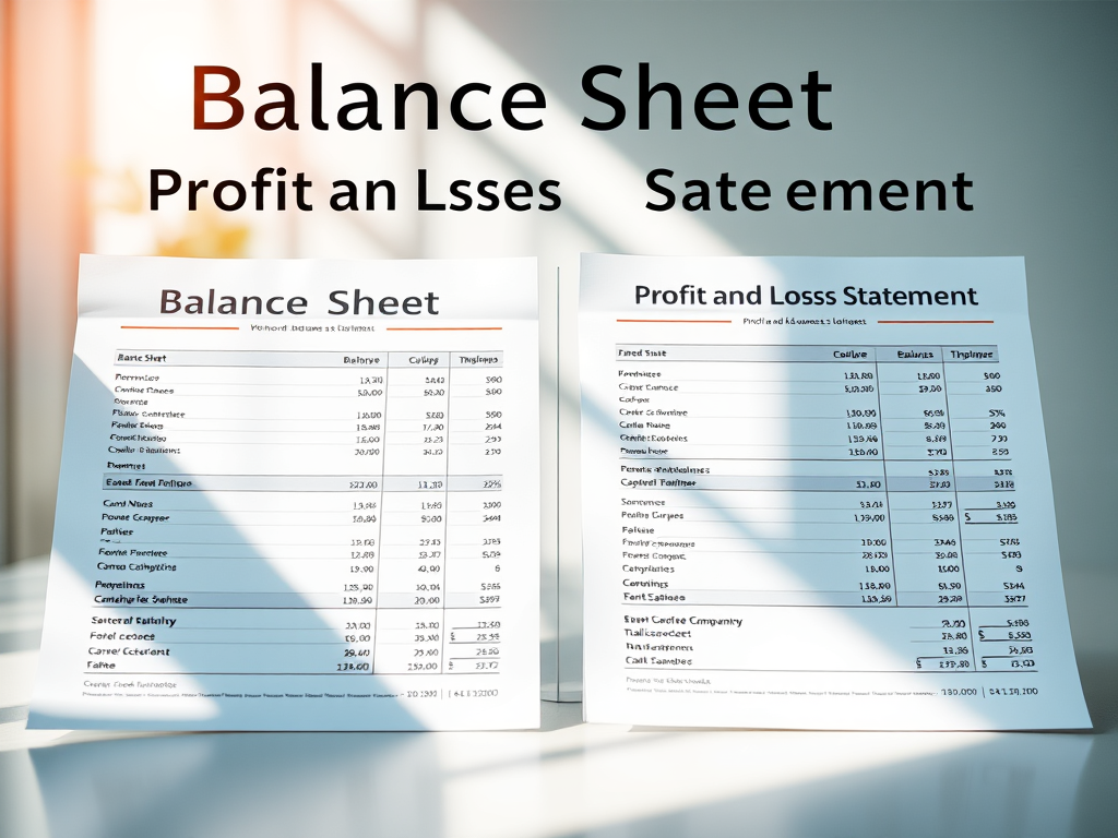 Differences Between Balance Sheet v Profit and Loss Statement